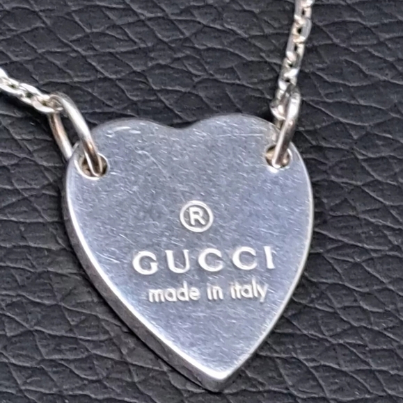 Gucci Trademark Heart Bracelet  925 Sterling Silver GUC - Picture 3 of 6